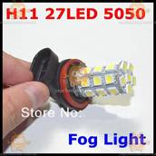 Лампа автомобильная H8 H11 LED 27 диодов! 5050 1200LM 6000K (цена за 1ШТ) 172.73