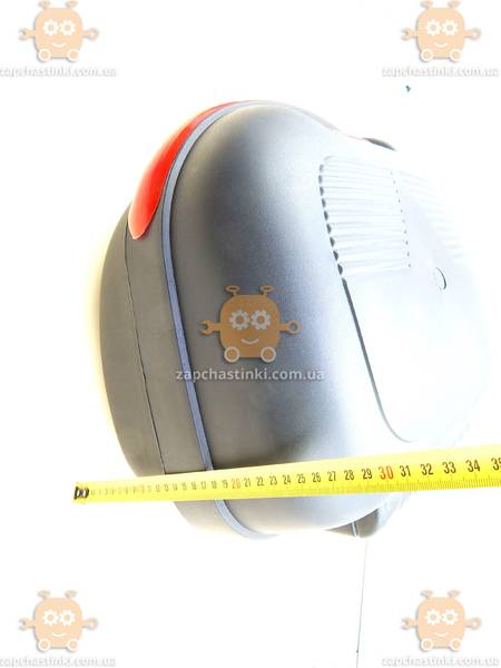 Багажник мото КОФРА пластик большая со шлемом с бородой (38.5х34х26см) ПД 83602 - фото №7