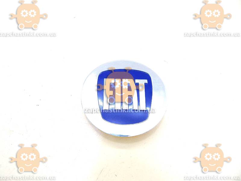 Эмблема колеса FIAT ФИАТ 4ШТ (наклейка основание алюминий) (диаметр ф60мм) - фото №2