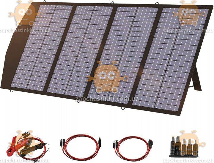 Солнечная панель 140W 650?1580мм ЧЕРНАЯ black для старлинк, автоаккумулятора, ноутбука (Allpowers Тайвань) - фото