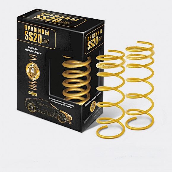 Пружины передней подвески ВАЗ 2110 - 2112 (16 клапанов) Gold Progressive (2шт) (пр-во SS-20) АГ 10745 - фото