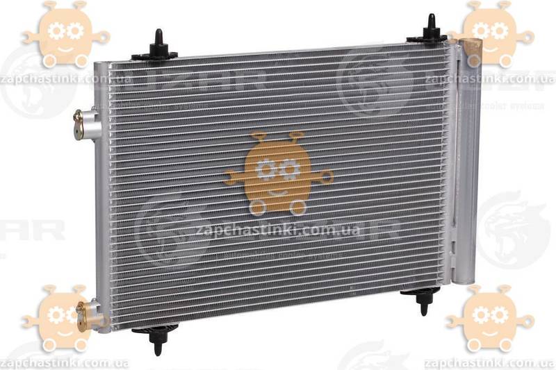 Радиатор кондиционера Citroen C4 1.4i, 1.6i, 2.0i (от 2004г) с ресивером (пр-во Luzar Завод) ЗЕ 58909 - фото