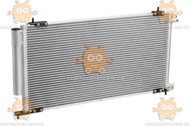 Радиатор кондиционера CRV 2.0, 2.4 (от 2002г) АКПП, МКПП с ресивером (пр-во Luzar Россия) ЗЕ 46362 - фото