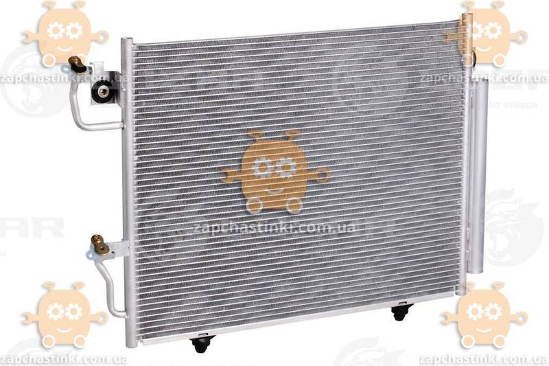 Радиатор кондиционера Pajero III (от 2000г) с ресивером (пр-во Luzar Завод) ЗЕ 56801 - фото