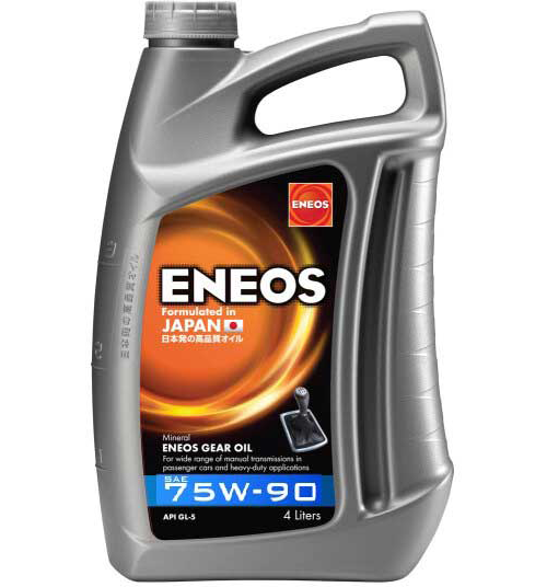 Масло трансмиссионное 75W-90 GEAR OIL API GL-5 синтетическое 4л (пр-во ENEOS Япония) ЗЕ - фото