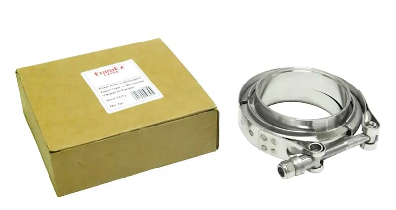 Хомут глушителя V-Band с фланцами 76мм (3.0") SS304 (пр-во EuroEx Венгрия) ЕЕ 120484 З 1035003 - фото