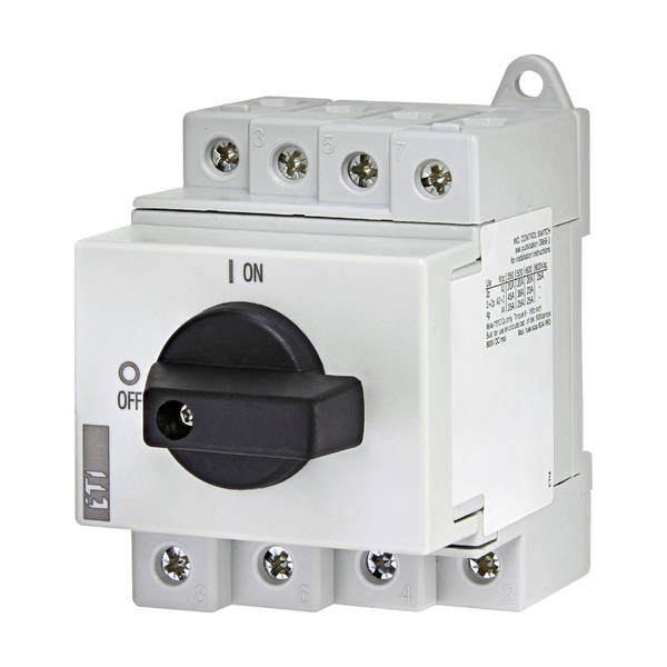 Выключатель нагрузки LS25 SMA A4 4P 25A 1000V DC (для солнечных батарей) 004660064 (пр-во ETI) ВС - фото