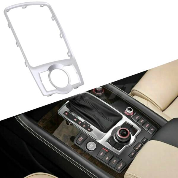 Накладка селектора кпп AUDI Q7 4L (2007-2014г) ХРОМ алюминий 4L0 864 260 A (пр-во Завод) СН - фото №2