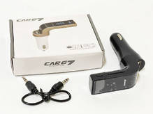 Автомобильный FM-модулятор фм трансмиттер Bluetooth USB CARG7 ЧЕРНЫЙ (пр-во Завод) ВС