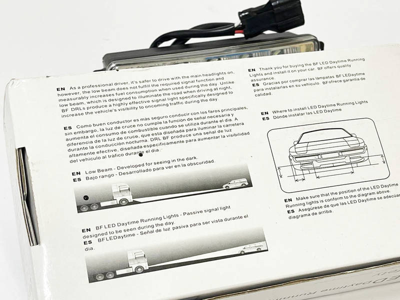 Дневные ходовые огни DRL-10 LED 10 диодов 12В 5Втх2шт 800Lm 190х38х28мм (2шт) 0087-02 (пр-во Завод) ВС - фото №3