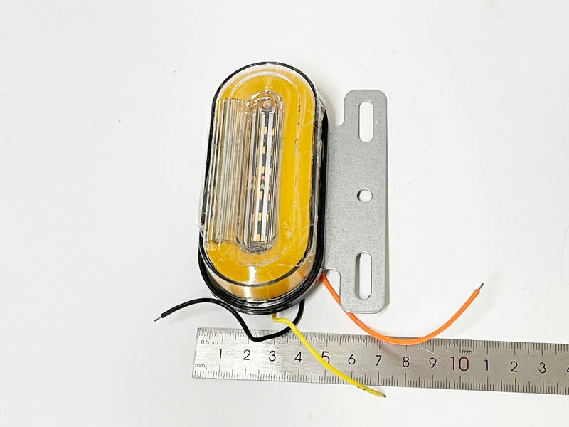 Габаритные фонари LED с подсветкой и поворотом 12-24В 3.6Вт БЕЛЫЙ+ЖЕЛТЫЙ 100х70 6 диодов (2шт) (Завод) ВС - фото №4