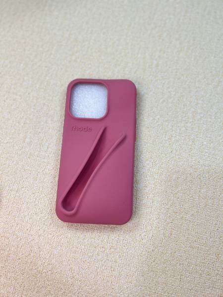 Чехол Rhode Lip для iPhone (11-16 модели) темно-розовый (пр-во Завод) CH-ТЕСТ - фото №3