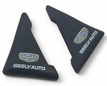 Защита углов двери GEELY 2шт РЕЗИНА! 45х58х47 мм (скотч) Черные УСИЛЕННЫЕ (противоударные чехлы) CH