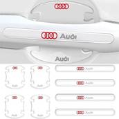 Защитные плёнки под дверные ручки AUDI 8шт СИЛИКОН Прозрачные (пр-во Завод) CH