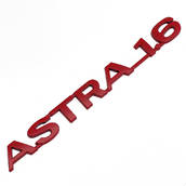 Эмблема надпись ASTRA-1.6 Астра 182х18мм КРАСНАЯ (пр-во Завод) CH