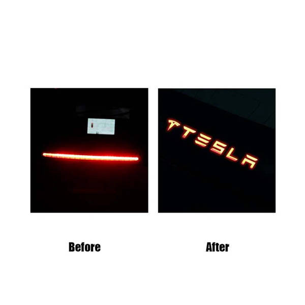 Декоративная наклейка TESLA Model 3 на задний стоп-сигнал (пр-во Завод) CH - фото №6