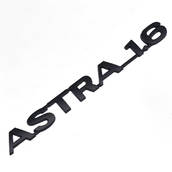 Эмблема надпись ASTRA-1.6 Астра (для Opel) пластик 182х18мм ЧЕРНАЯ на скотче (пр-во Завод) CH