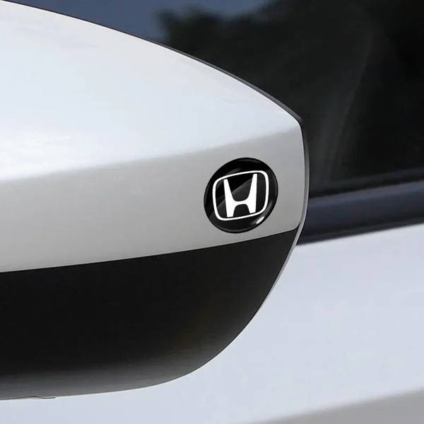 Наклейка с логотипом HONDA для авто и ключей, 15 мм, ПВХ-пластик, объёмная (пр-во Завод) СН - фото №4