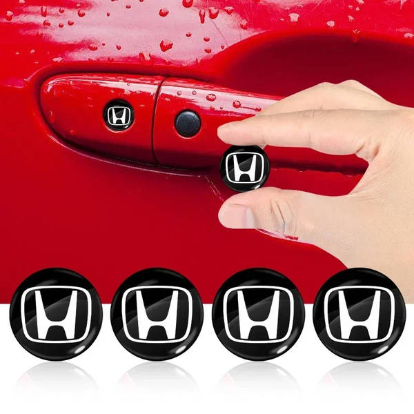 Наклейка с логотипом HONDA для авто и ключей, 15 мм, ПВХ-пластик, объёмная (пр-во Завод) СН - фото №9