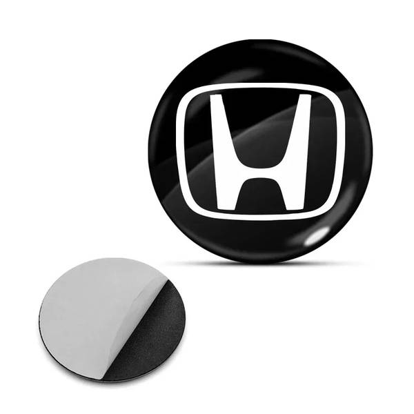 Наклейка с логотипом HONDA для авто и ключей, 15 мм, ПВХ-пластик, объёмная (пр-во Завод) СН - фото