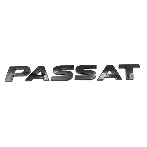 Эмблема надпись PASSAT для Volkswagen (2002-2020г) ЧЕРНЫЙ ГЛЯНЕЦ 190х23мм (на скотче) (пр-во Завод) CH - фото №2