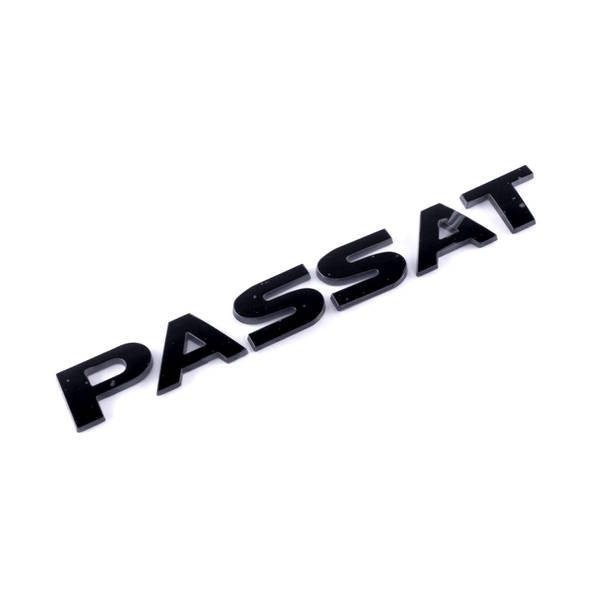 Эмблема надпись PASSAT для Volkswagen (2002-2020г) ЧЕРНЫЙ ГЛЯНЕЦ 190х23мм (на скотче) (пр-во Завод) CH - фото