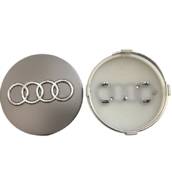 Колпак колеса Audi серая d=60мм, посадочный d=59мм (колпачок, заглушка диска) 1шт (пр-во Завод) CH
