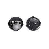 Колпак колеса Audi черная d=60мм (колпачок, заглушка диска) 1шт (пр-во Завод) CH