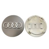 Колпак колеса Audi серая d=69мм, посадочный d=60мм (колпачок, заглушка диска) 1шт (пр-во Завод) CH