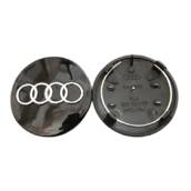 Колпак колеса Audi черная d=69мм, посадочный d=60мм (колпачок, заглушка диска) 1шт (пр-во Завод) CH