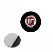 Наклейка с логотипом FIAT для авто и ключей d=13мм ПВХ-пластик объемная (пр-во Завод) CH