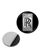 Наклейка с логотипом ROLLS-ROYCE для авто и ключей d=13мм ПВХ-пластик объемная (пр-во Завод) CH