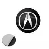 Наклейка с логотипом ACURA для авто и ключей d=13мм ПВХ-пластик объемная (пр-во Завод) CH