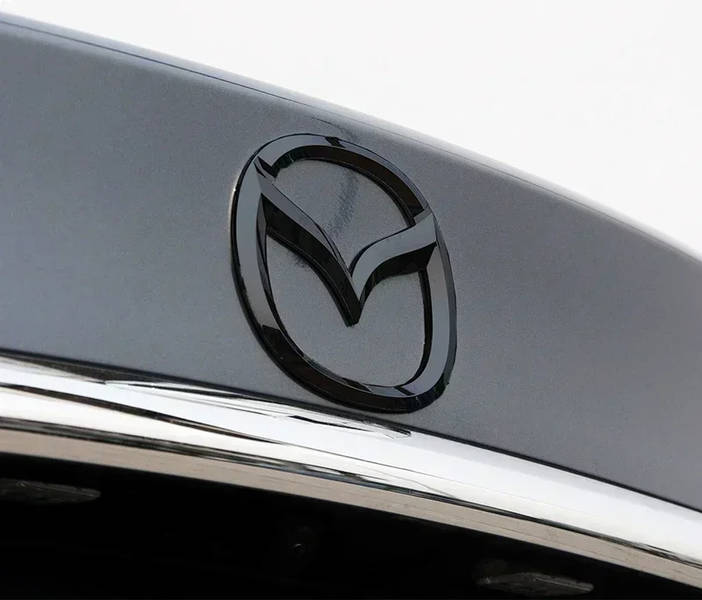 Эмблема MAZDA 105х84мм ЧЕРНАЯ пластик (на скотче) (пр-во Завод) CH - фото №3