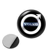 Наклейка с логотипом VOLVO  для авто и ключей d=13мм ПВХ-пластик объемная (пр-во Завод) CH