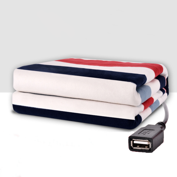 Электроодеяло с USB подогревом 150х70см греет от повербанка 36V вольт 50W ватт (плед, одеяло) CH - фото