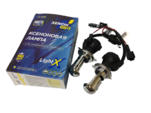 Лампа биксеноновая (Bi-xenon) Light X H4, 6000K, 12В, 35Вт (P43t) 2ШТ (пр-во ЕА) ВС7