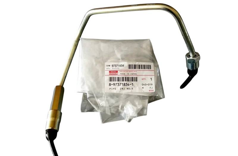 Трубка подачи топлива к форсунке №4 двигателя Isuzu 4HK1 OEM 8973718341 (пр-во ISUZU) ВС7 - фото