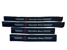 Защитные пленки накладки на пороги MERCEDES BENZ КАРБОН самоклейка 4шт (пр-во Завод) ВС2